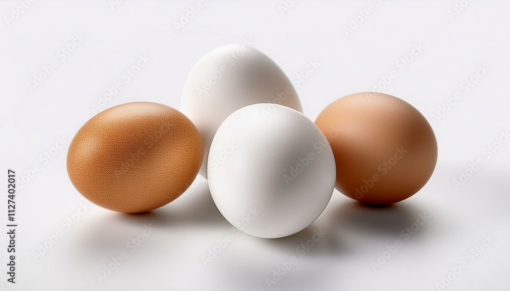 eggs on white background eggs on white background