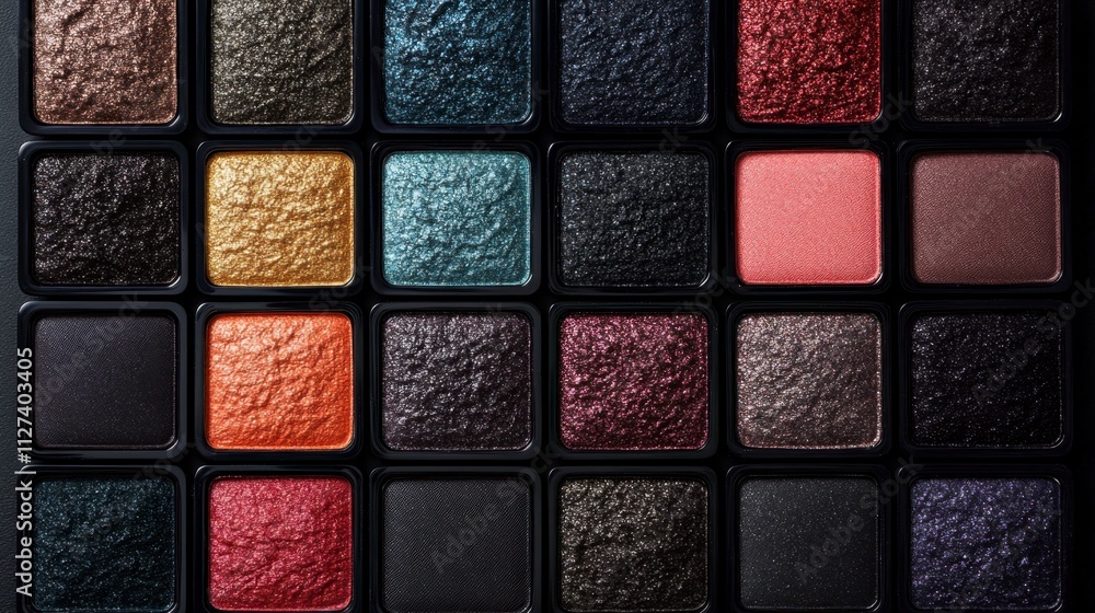 Fototapeta premium Vibrant Array of Textured Colors in a Creative Art Palette for Artistic Expression
