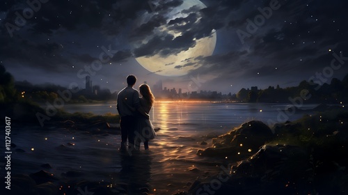 A river of moonlight flows through the night, guiding us into the arms of a hopeful 2025.