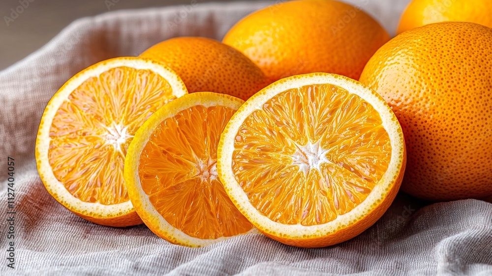 Vibrant Sliced Oranges with Textured Pulp Patterns, Sliced juicy oranges textured concept. Vibrant Sliced Oranges with Textured Pulp Patterns, Sliced juicy oranges textured concept.