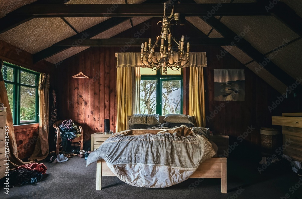 Shabby Chic Bedroom. Unkempt but aesthetic Shabby Chic Bedroom. Unkempt but aesthetic