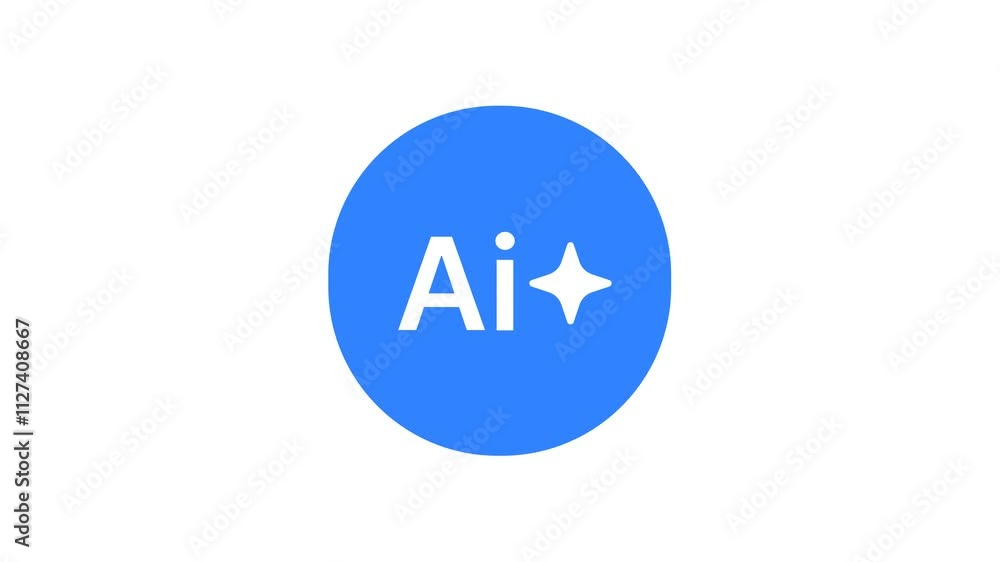 Animated AI Button - Interactive AI Icon with Dynamic Motion Effects Alpha Channel transparent Animated AI Button - Interactive AI Icon with Dynamic Motion Effects Alpha Channel transparent