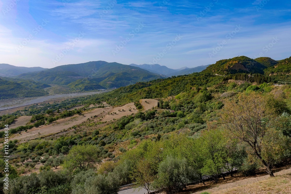 Obraz premium The village of Noepoli in Basilicata, Italy