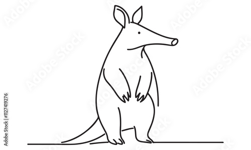 A cute cartoon kangaroo with its joey, a heartwarming sight from the Australian outback