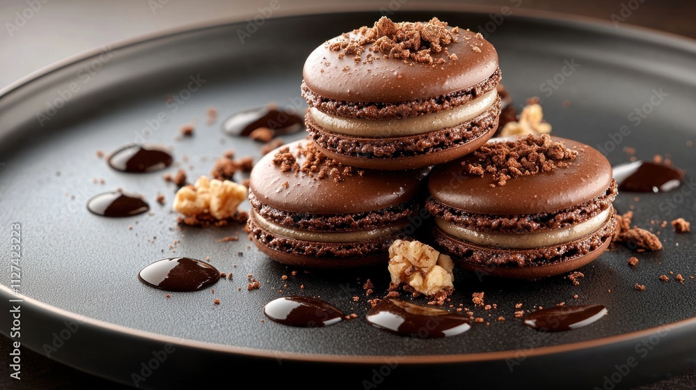 Gourmet Chocolate Macarons: A Delightful Dessert Gourmet Chocolate Macarons: A Delightful Dessert