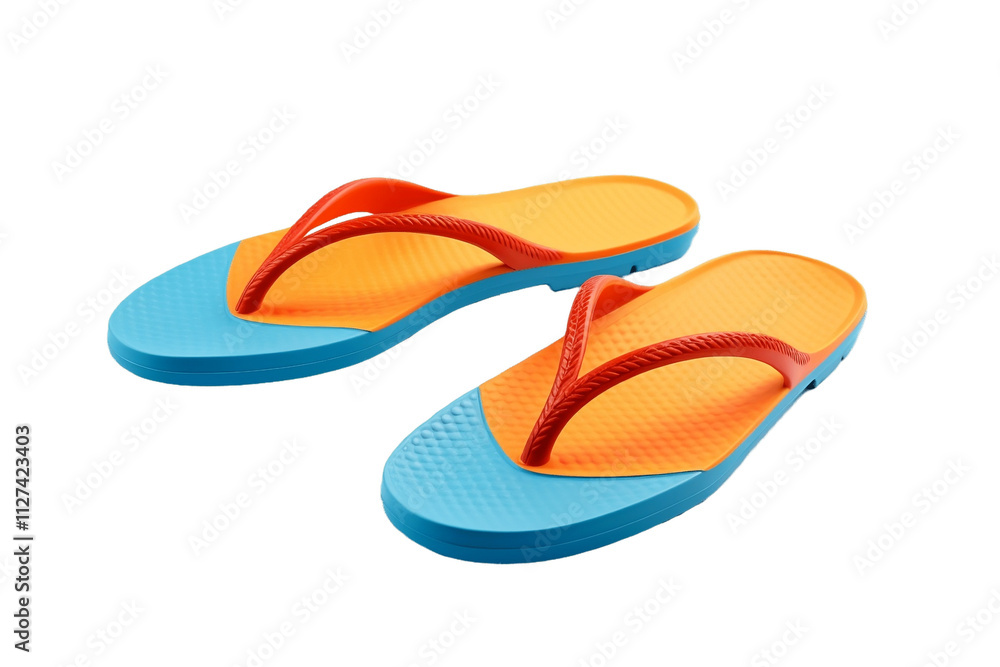 Beachwear Flip Flop Isolated on Transparent Background. Beachwear Flip Flop Isolated on Transparent Background.