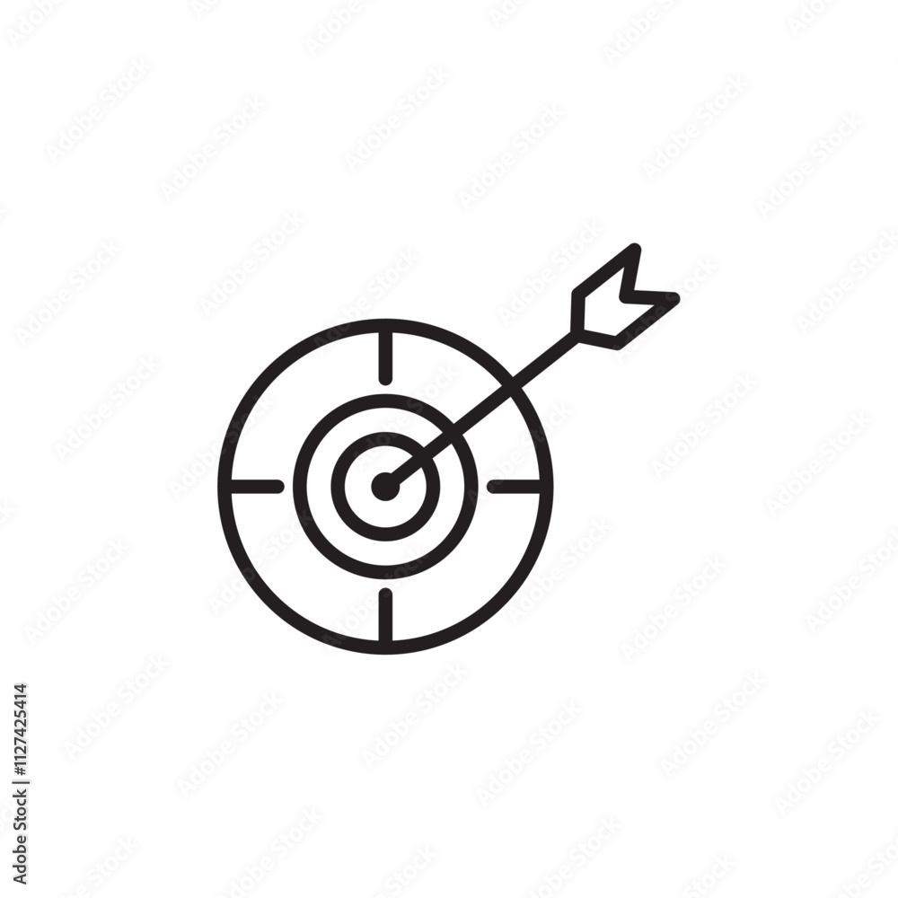 Opportunity detection icon Vector flat thin line illustration Opportunity detection icon Vector flat thin line illustration