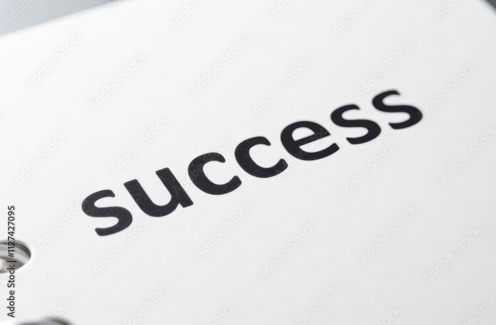 A close-up of the word success printed in bold format highlights the concept of achievement. The minimalist background offers a clean focus on the text, encouraging motivation and goal setting. A close-up of the word success printed in bold format highlights the concept of achievement. The minimalist background offers a clean focus on the text, encouraging motivation and goal setting.