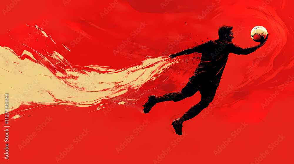 Naklejka premium Keep the ball rolling. Momentum. Illustration