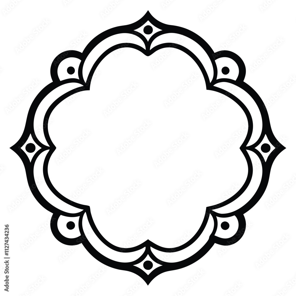 Decorative Frame Border Design with Ornament, Easily Editable Vector File Decorative Frame Border Design with Ornament, Easily Editable Vector File