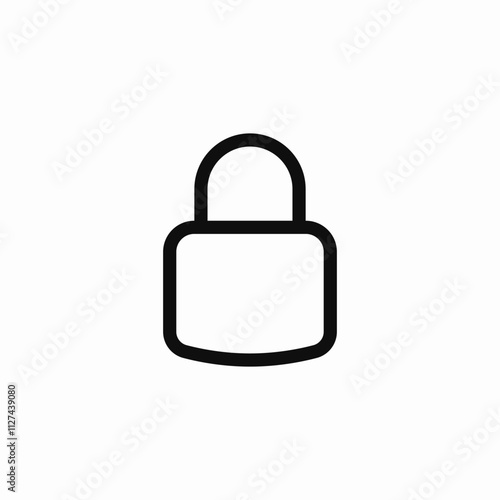lock safety icon sign vector