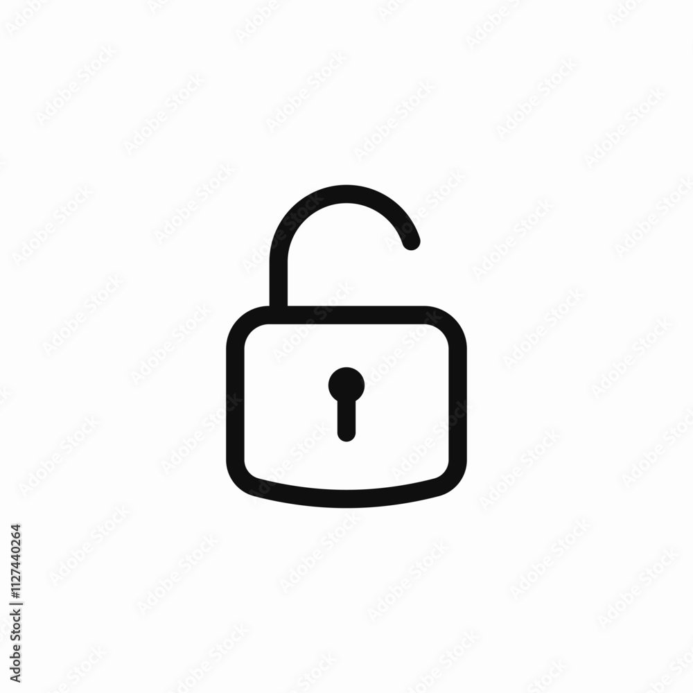 unlock lockpad icon sign vector unlock lockpad icon sign vector