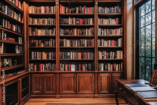 Large historical library filled with lots of different books