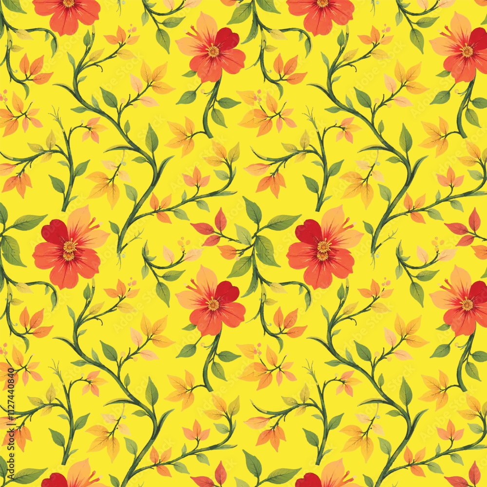 seamless pattern with autumn leaves seamless pattern with autumn leaves
