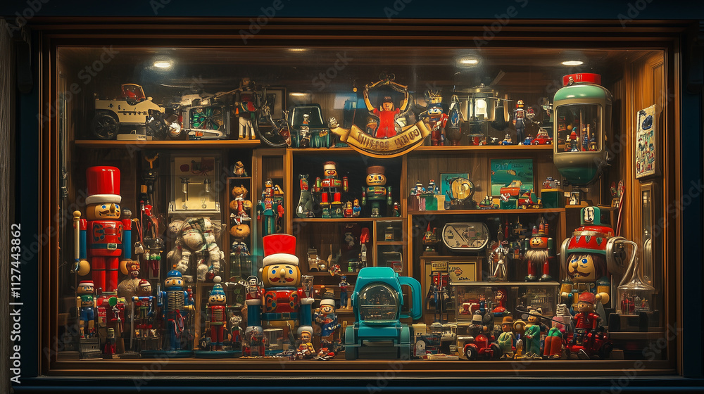 Fototapeta premium Christmas toy shop