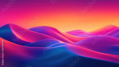 Farbintensive Dünenlandschaft unter Abendhimmel