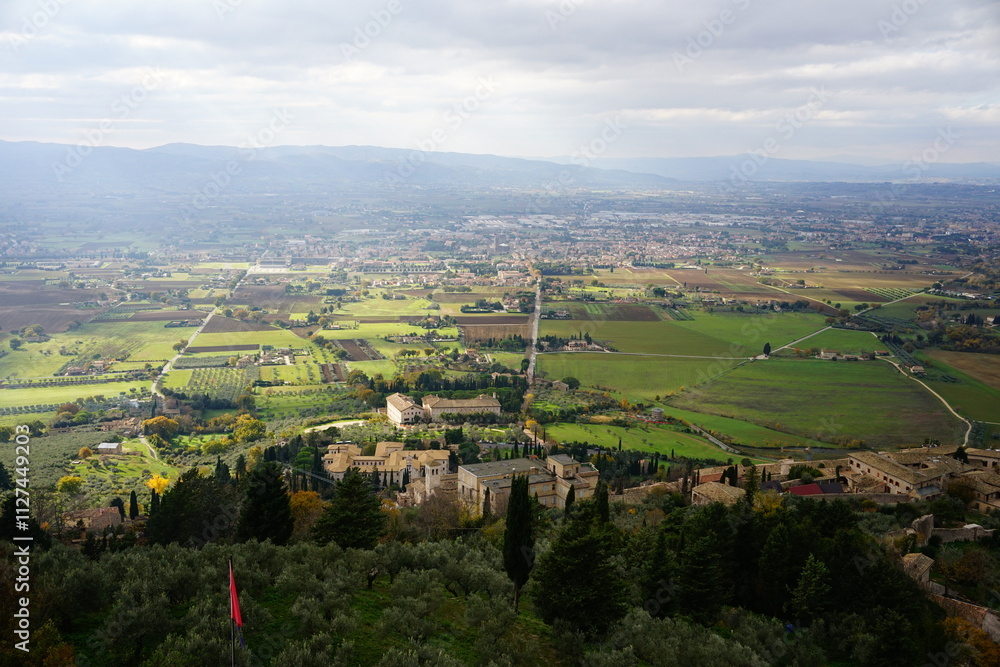 Fototapeta premium Fields nearby Assisi, Umbria, Italy