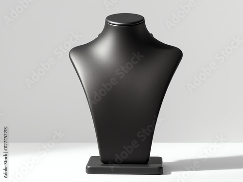 A mannequin adorned with various jewelry pieces displayed in an elegant jewelry store setting.