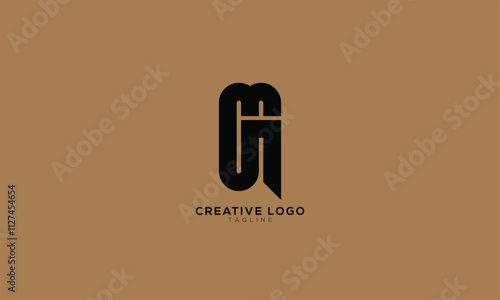 MG GM GMN OMG  Abstract initial monogram letter alphabet logo design