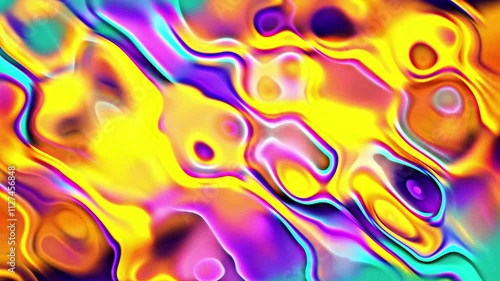 colorful wave bright and vibrant wave is flowing and seems to be moving, abstract animation