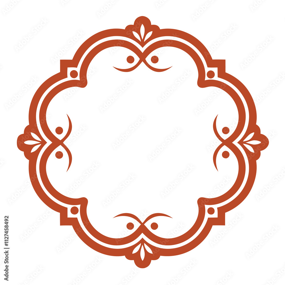 Decorative Frame Border Design with Ornament, Easily Editable Vector File Decorative Frame Border Design with Ornament, Easily Editable Vector File