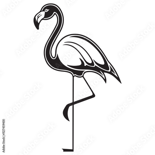 Creative black and white animal vector photo