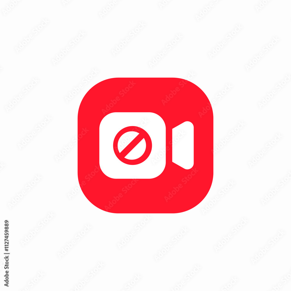video error non available icon sign vector video error non available icon sign vector
