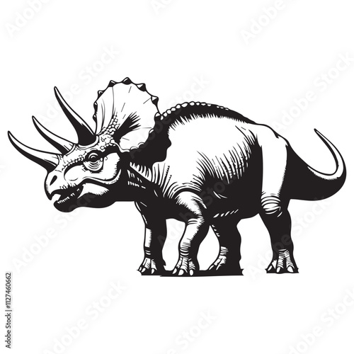 Creative black and white animal vector