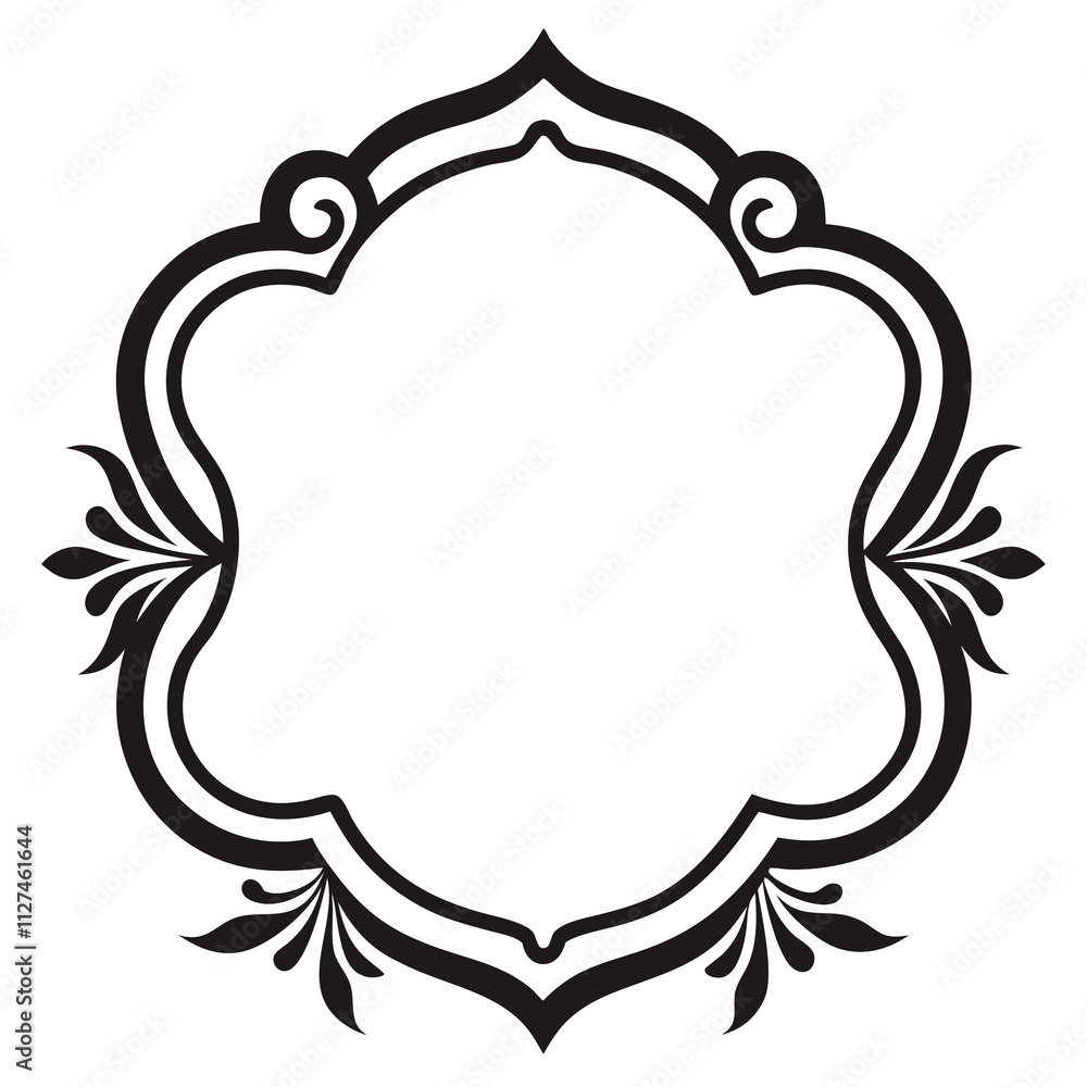 Decorative Frame Border Design with Ornament, Easily Editable Vector File Decorative Frame Border Design with Ornament, Easily Editable Vector File