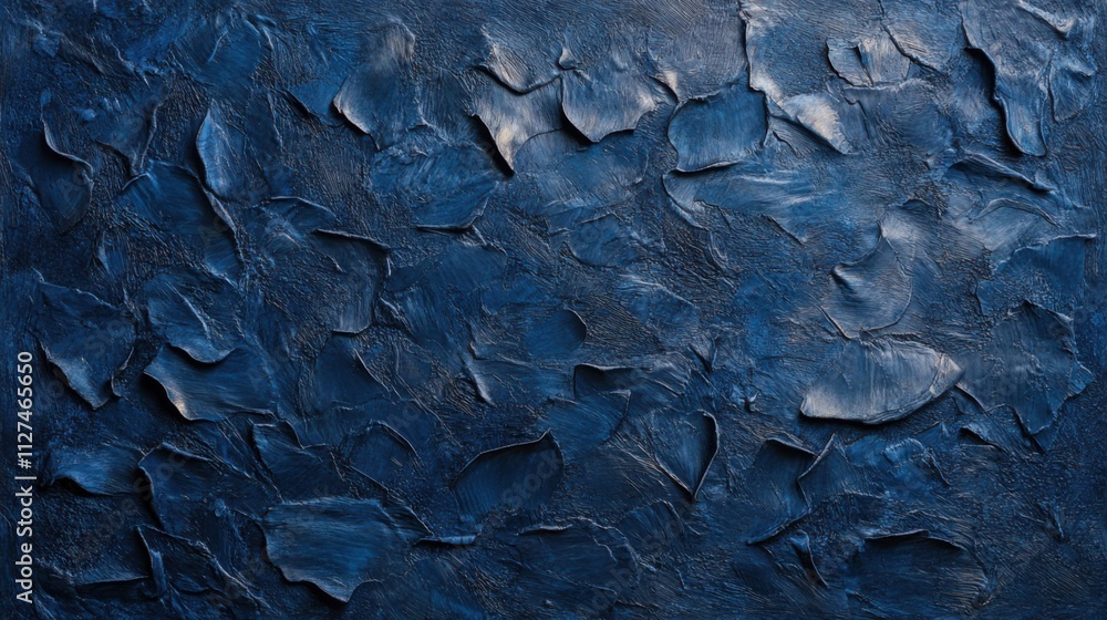 Fototapeta premium Textured deep blue velvet background