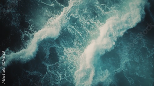 Waves crashing in turquoise water around rocky shoreline during daytime