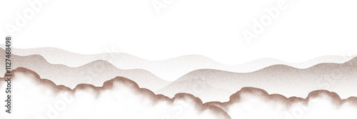 Chocolate and coffee powder, scattered cocoa on a light background. Particles of earth and dust. Brown sand texture.Top view of the cake.