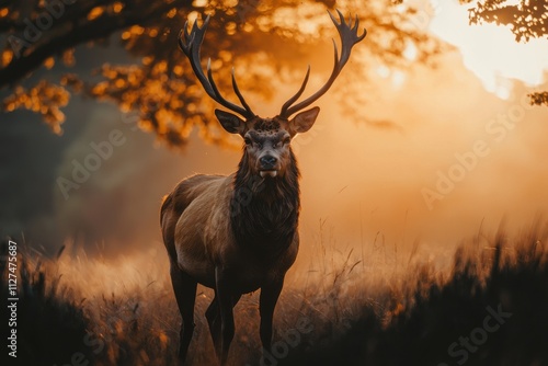 deer in the evening