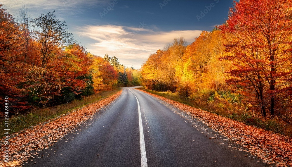 road in autumn road in autumn