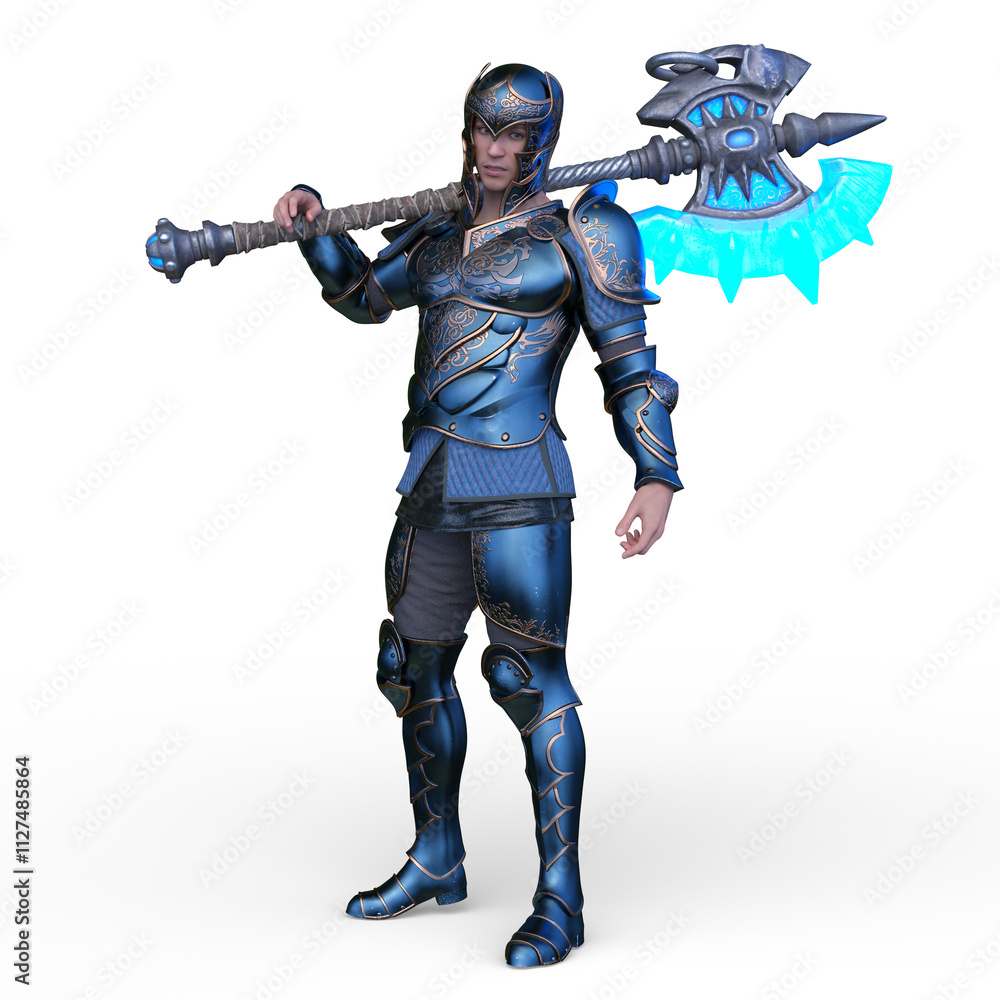 騎士　3DCGレンダリング