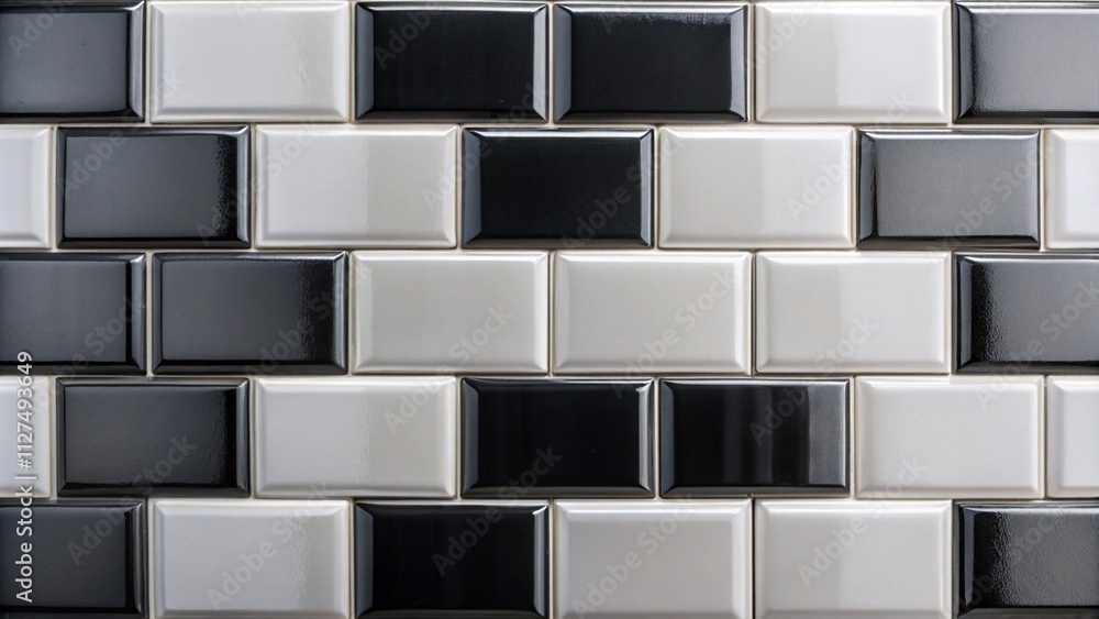 Ceramic tile black and white square rectangular vertical wall Tiles for ...