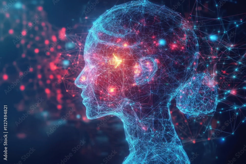 An animated virtual digital space showcasing the concept of artificial intelligence. An animated virtual digital space showcasing the concept of artificial intelligence.