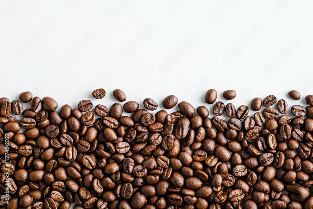 Coffee beans isolated on a clean, white background. Coffee beans isolated on a clean, white background.