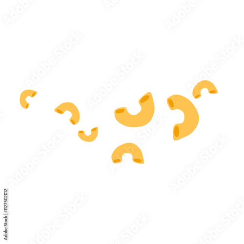 Italian macaroni pasta illustration 