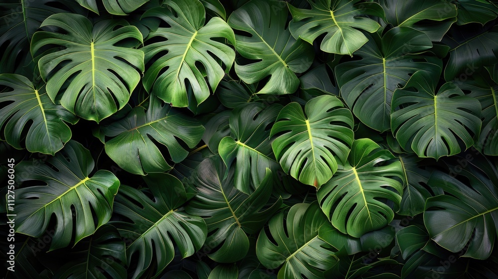 A close-up view of a bunch of green leaves A close-up view of a bunch of green leaves
