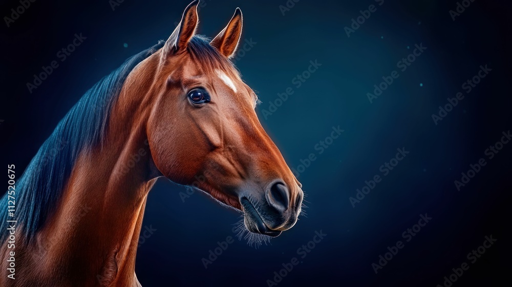 Fototapeta premium Close-Up Portrait of a Horse
