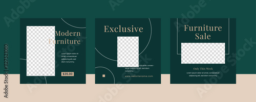 Furniture feed social media template