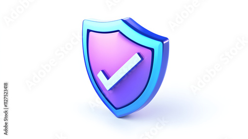 cartoon 3d Icon safety shield check mark perspective . Blue and purple symbol security safety icon. Checkmark in minimalistic style. 3d vector illustration. white background Free Download cartoon 3d Icon safety shield check mark perspective . Blue and purple symbol security safety icon. Checkmark in minimalistic style. 3d vector illustration. white background - GFXLoad