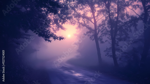 Mysterious ashen hues at twilight's gentle hour. Ashen. Illustration