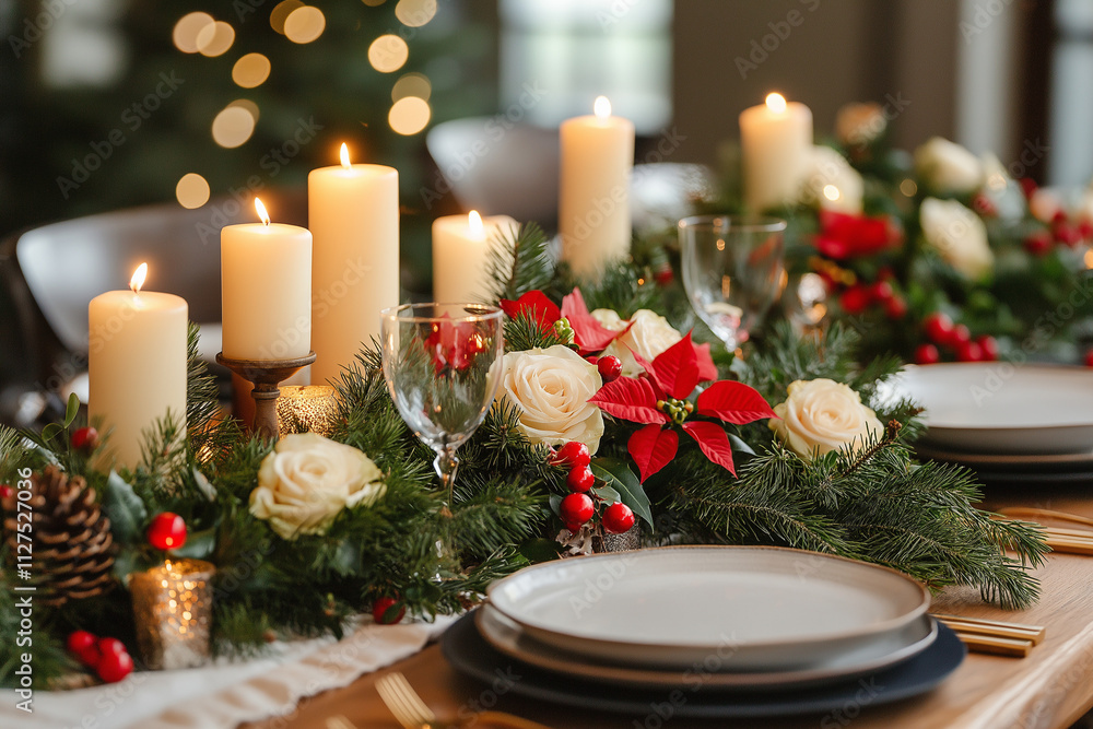 christmas table setting christmas table setting