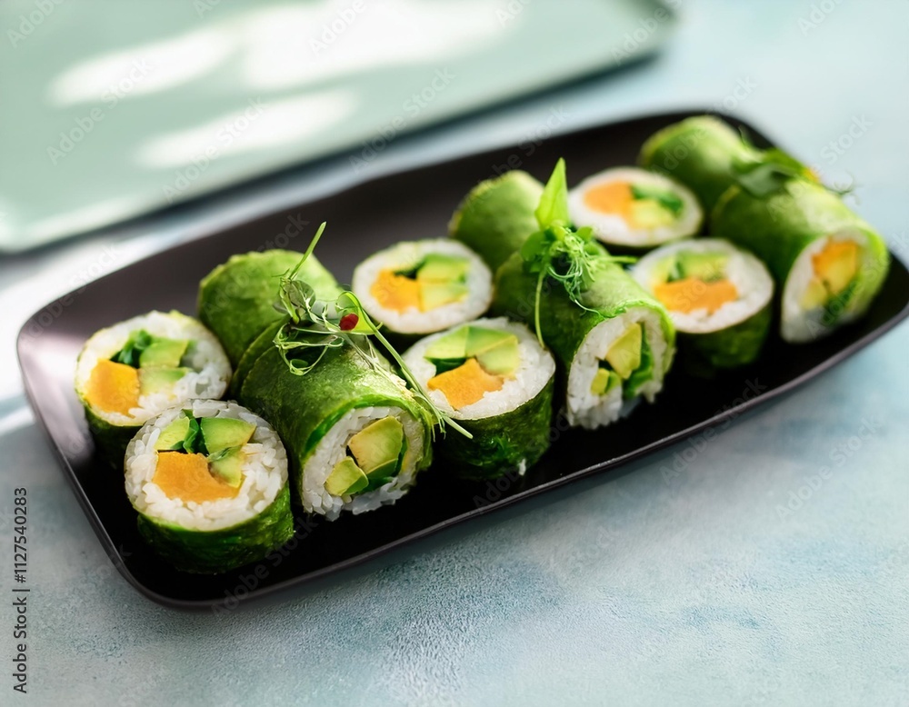 Vegan Sushi Rolls: Trendy Plant-Based Creations Vegan Sushi Rolls: Trendy Plant-Based Creations