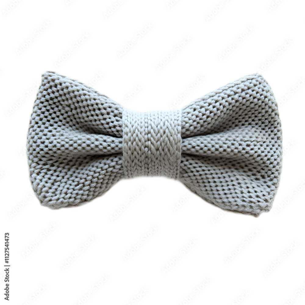 Elegant Grey Knitted Bow Tie for Formal Attire and Fashion Accessories Elegant Grey Knitted Bow Tie for Formal Attire and Fashion Accessories