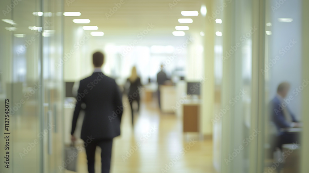 Dynamic Business Environment Showcasing Productivity in an Office Setting With Individuals Engaged in Various Activities
