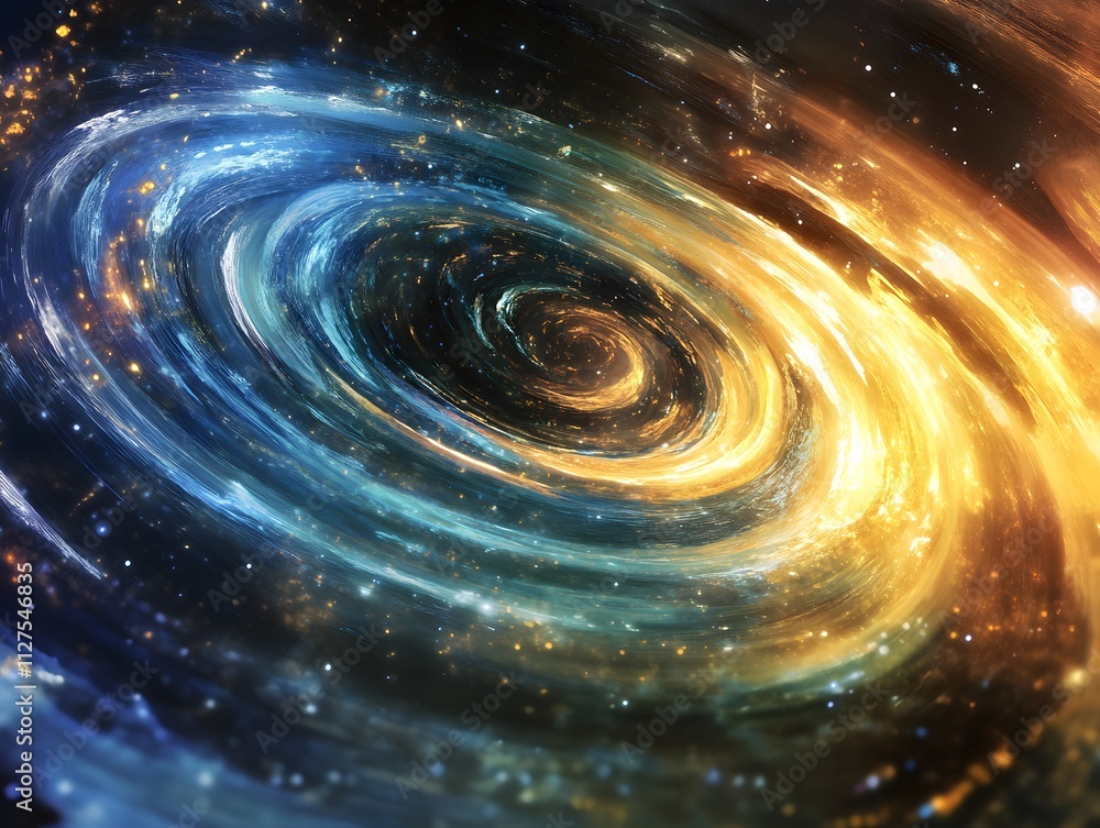 Spirals of energy and light moving through space Spirals of energy and light moving through space