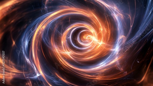 Spirals of energy and light moving through space